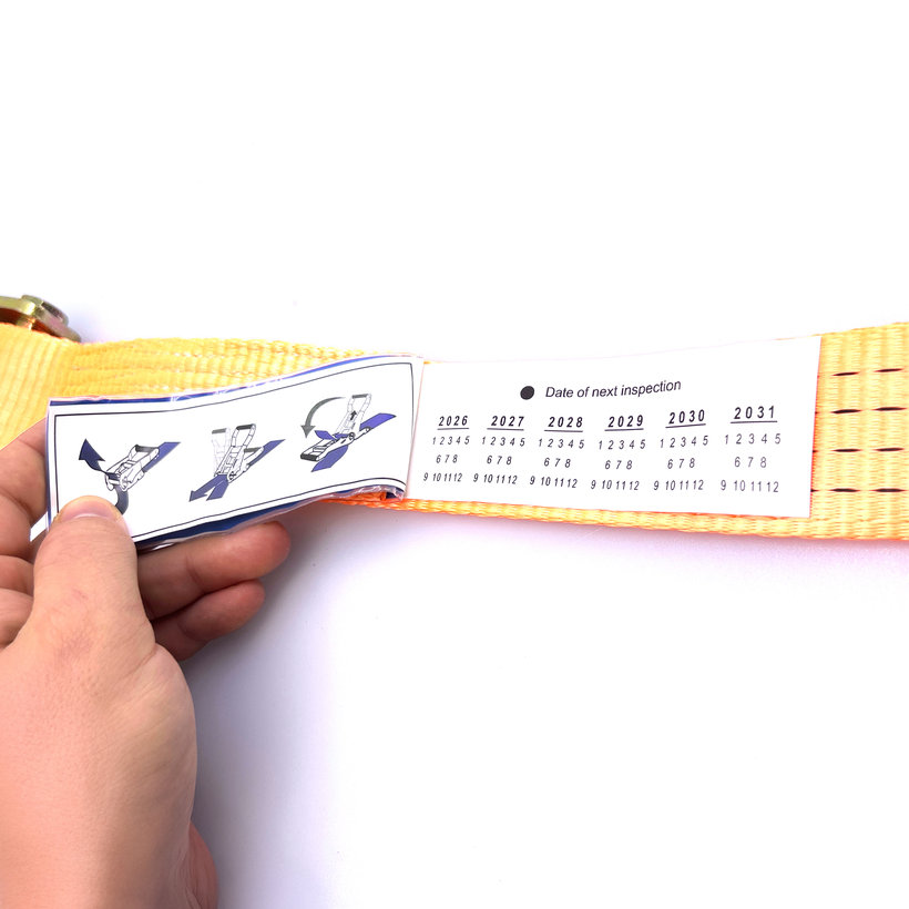 Gurtna na odtahovku s návlekem 4T - 3,5 m + 3 otočné háky