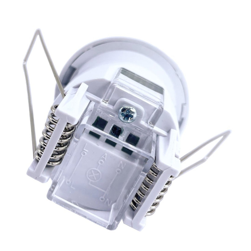 Snímač pohybu zapuštěný - miniaturní - bílý 360°