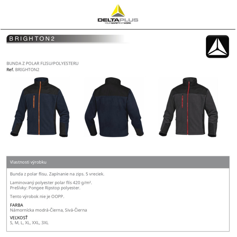 Pracovní bunda BRIGHTON2 šedá XL