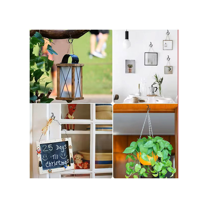 Okrasné oko s vrutem pro uchycení květináče - černé