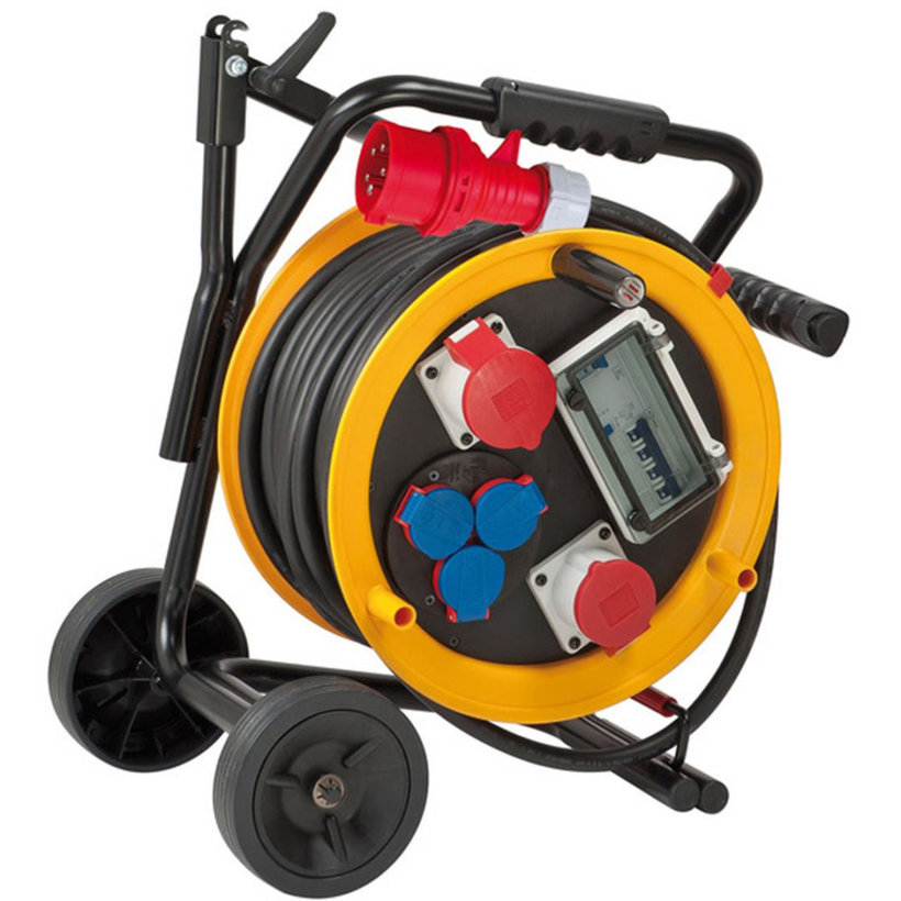 Prodlužovací kabel na bubnu s vozíkem 30m