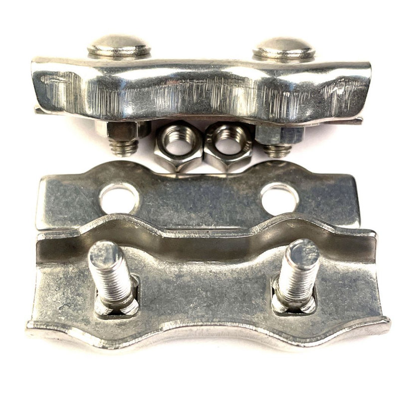 Nerezová lanová svorka DUPLEX AISI316 3 mm