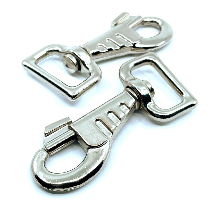 Karabina otočná s prolisem tvar D Ni 80x20mm