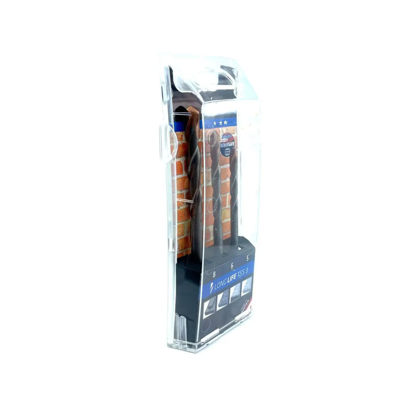 Sada vrtáků do zdiva a kamene - 3dílná