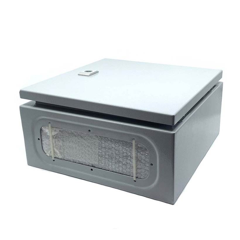 Ocelově-plechová rozvodnice, šedá 300x300x150mm