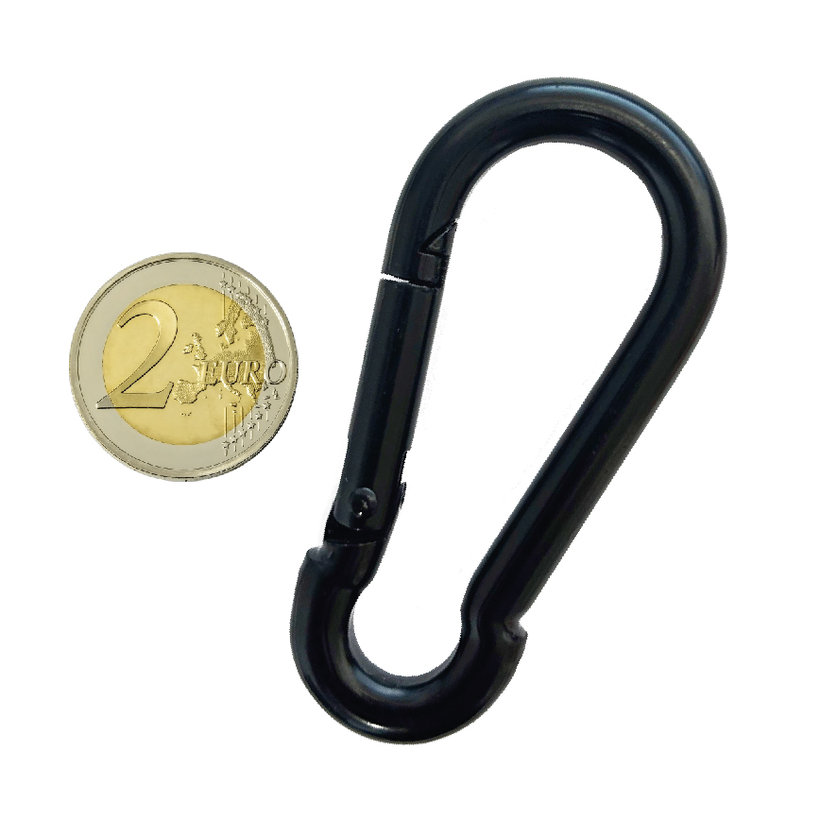 Karabina hasičská DIN 5299C černá 8mm