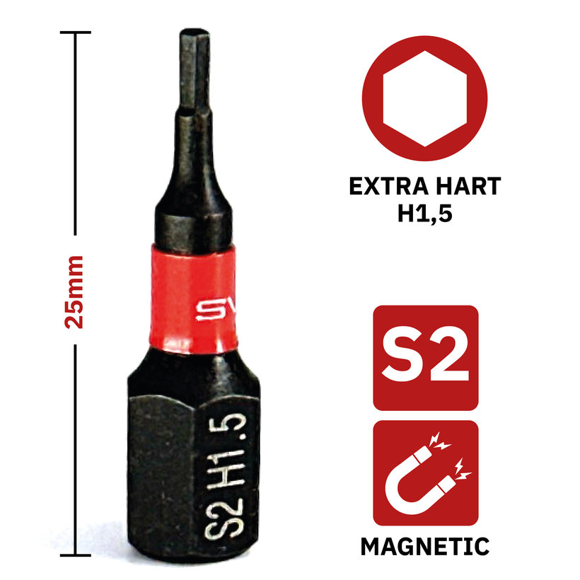 Bit magnetický H1,5x25mm