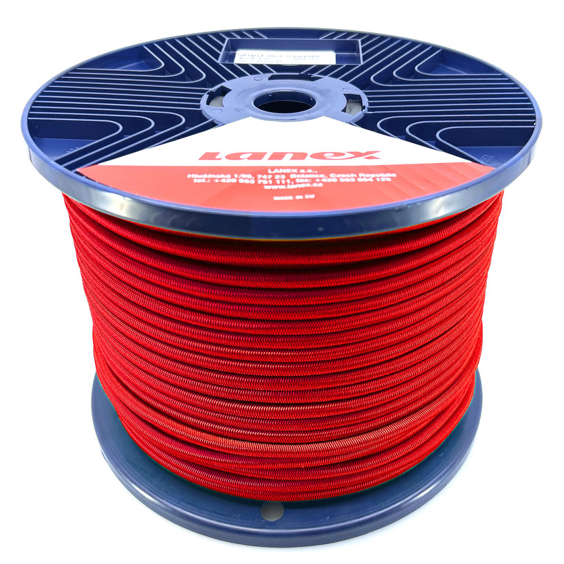 Gumolano s pryžovým jádrem červené PP 8mm