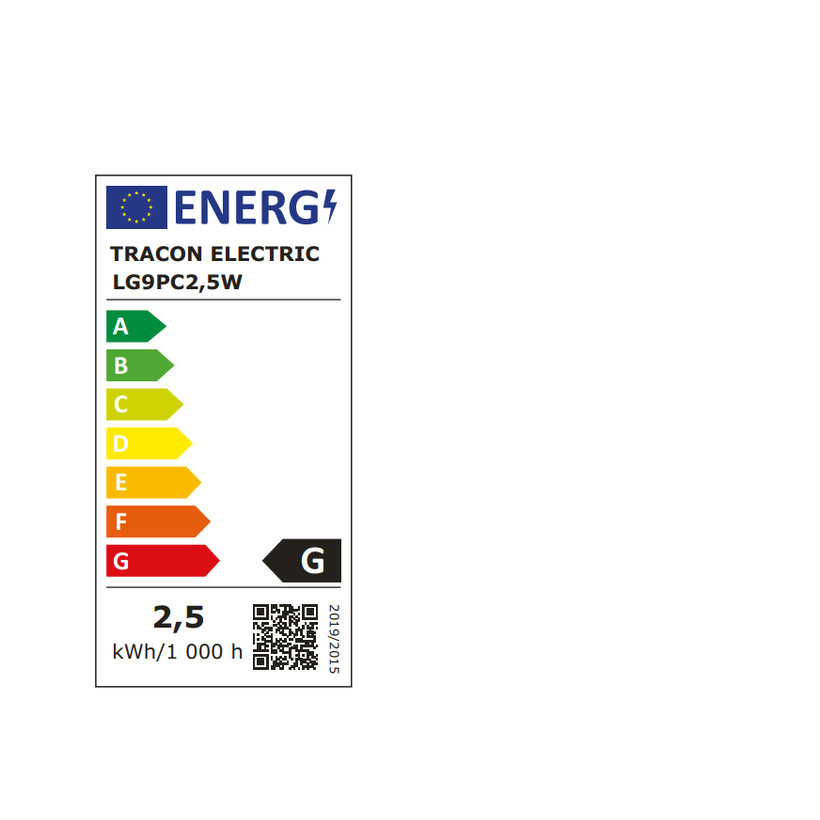 LED žárovka 2,5W G9 - teplá bílá