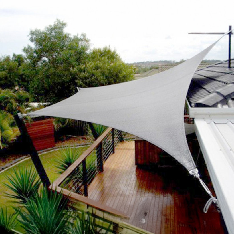 Stínící plachta antracit3,6x3,6x3,6 m