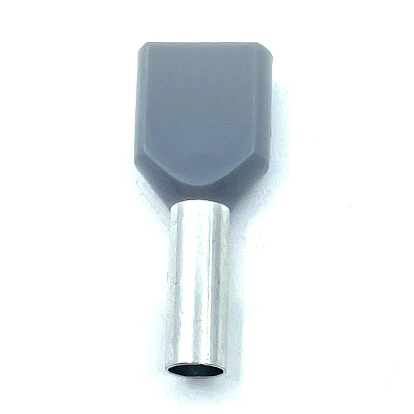 Dvojitá izolovaná kabelová dutinka šedá 0,75mm²