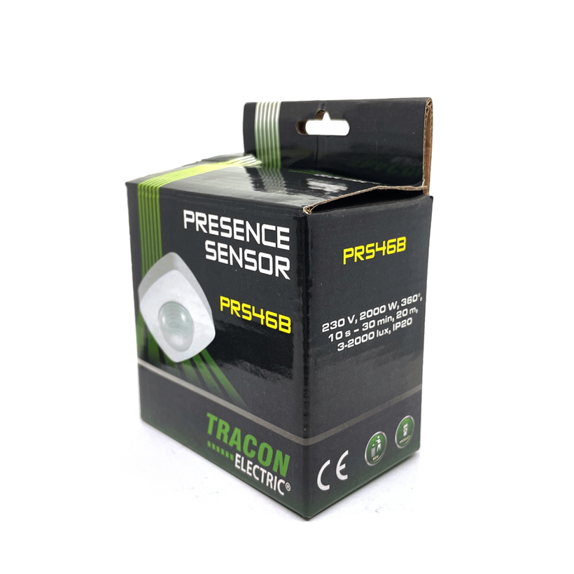 Snímač pohybu s větším dosahem - bílý 360°