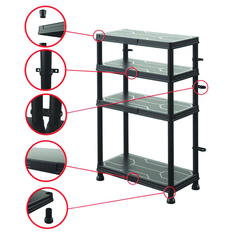 Plastový regál 60×30x92,6cm – 4 police