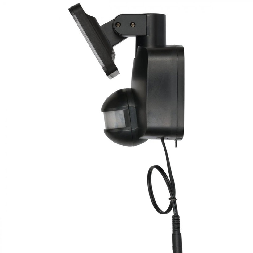 Solární LED reflektor s pohybovým PIR detektorem antracit