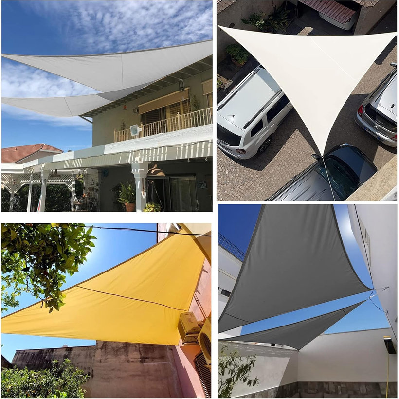 Stínící plachta nepromokavá červená 3,6x3,6x3,6 m
