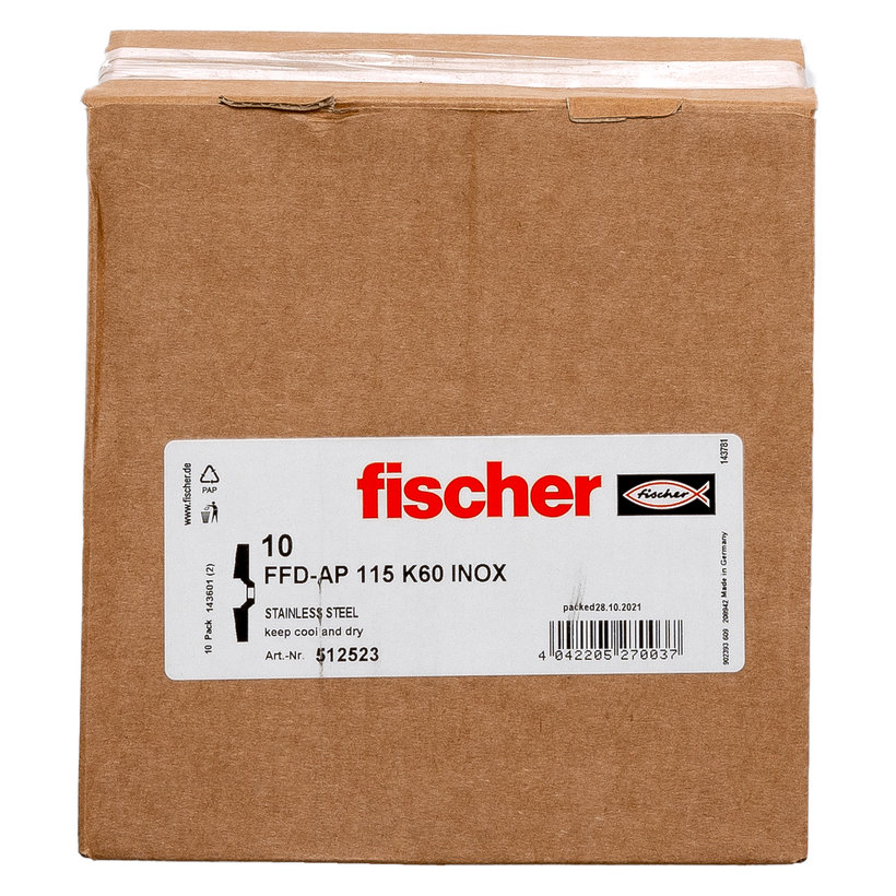 Brusný lamelový talíř fischer FFD-AP 115 K120 INOX