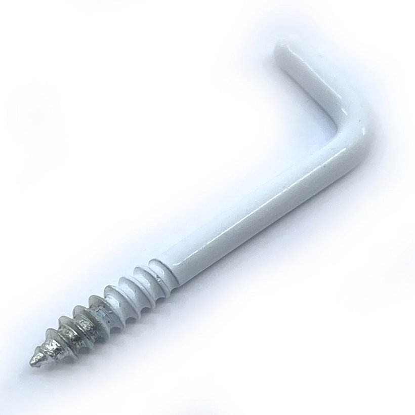 Skoba s vrutem bílý lak 40mm