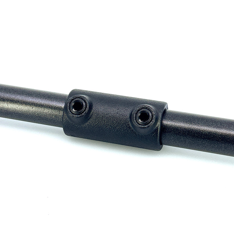 Trubkový konektor 27 mm - černý