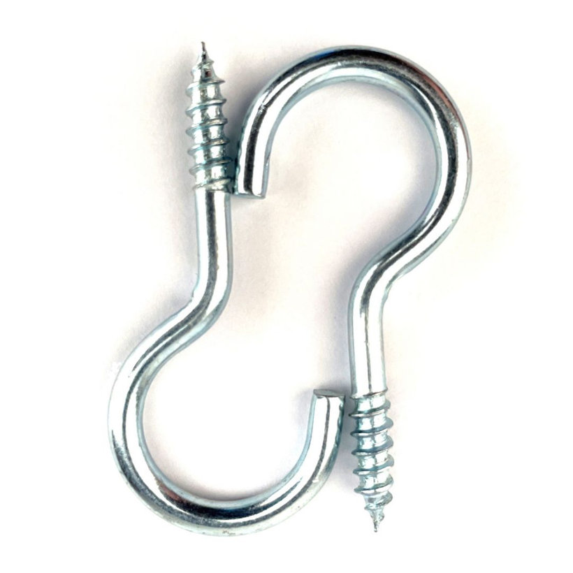 Hák prádlový s vrutem zn 100mm