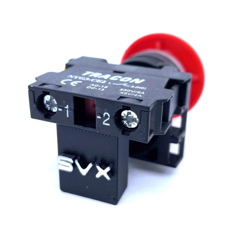 Hřibové tlačítko červené