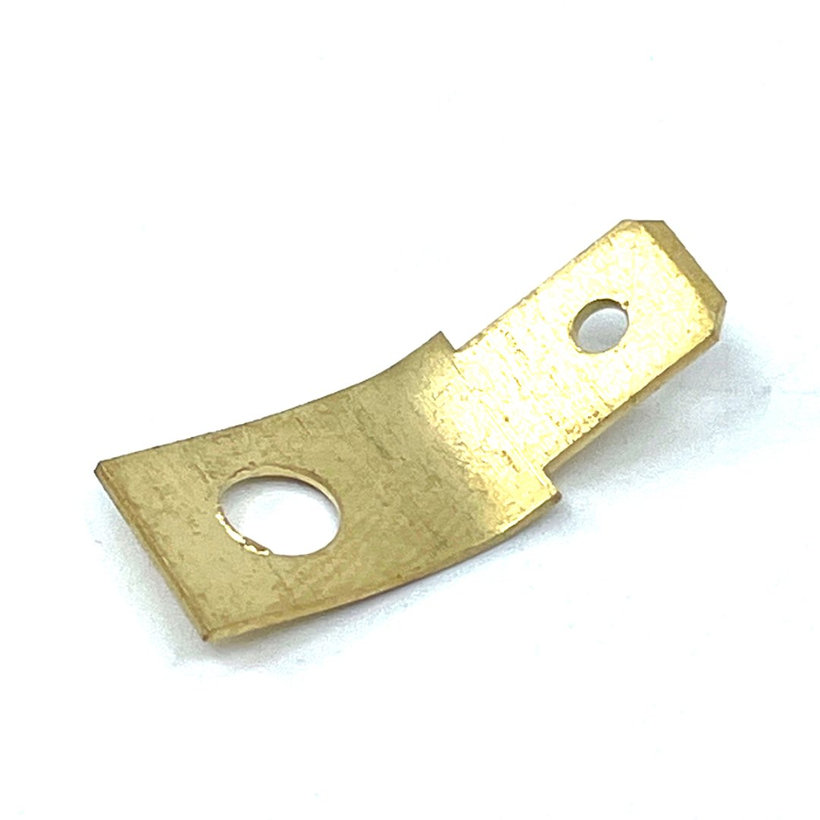 Neizolované MS kolíky ploché 6,3x0,8mm/90°