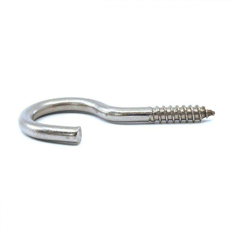 Nerezový hák s vrutem 80 mm