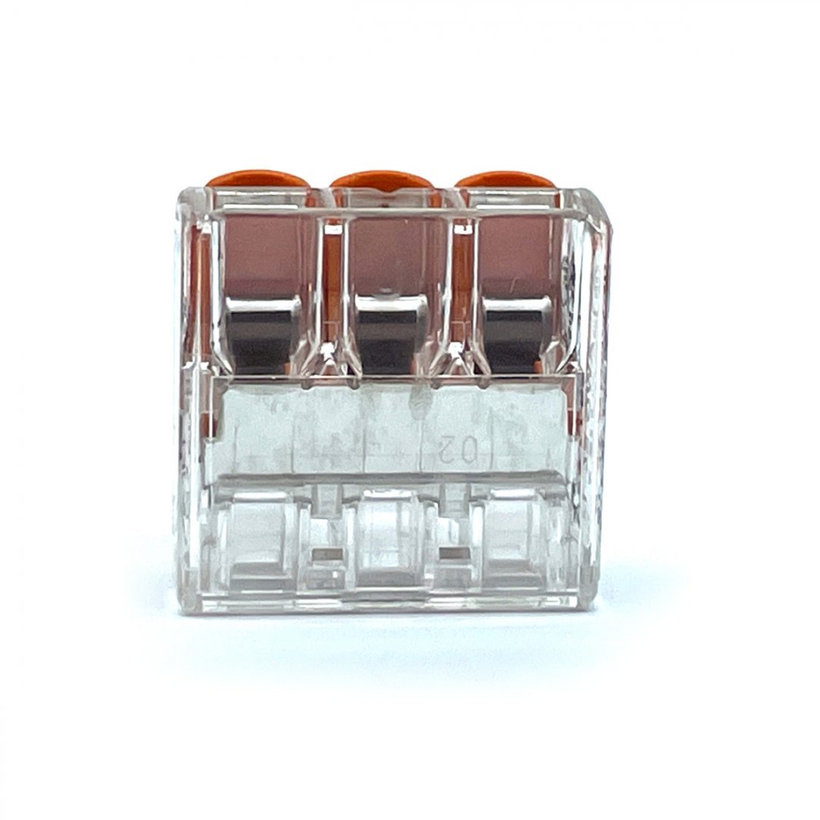 Svorka bezšroubová s páčkou - 3 vodičů