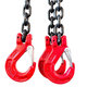 Řetězový závěs oko-3 háky tř 80 se zkracovačem (2 m,  4250/3000 kg, 8 mm)