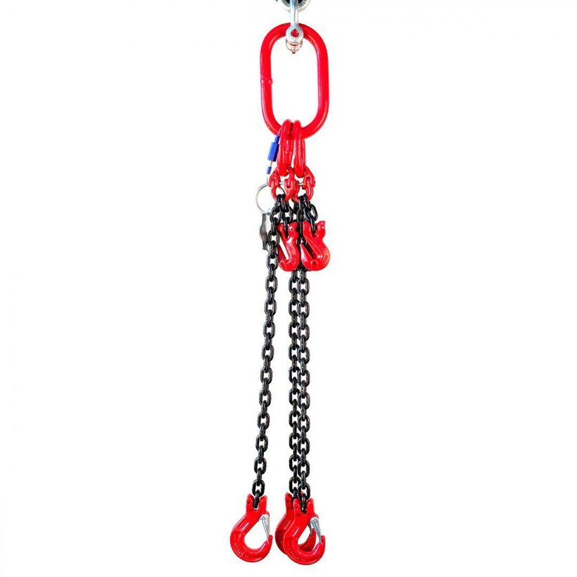 Řetězový závěs oko-3 háky tř 80 se zkracovačem (2 m, 6700/4750 kg, 10 mm)