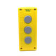 Krabicová sestava k tlačítkům žlutá - 3x otvor
