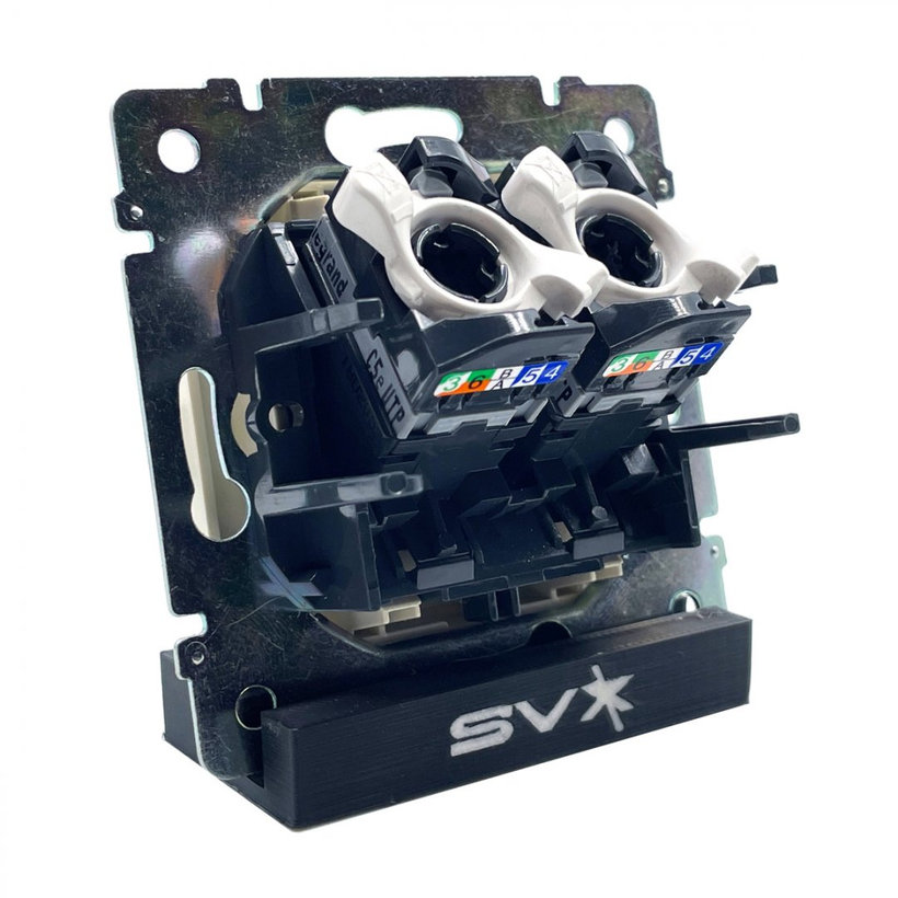 Valena zásuvka datová 2xRJ45 UTP béžová