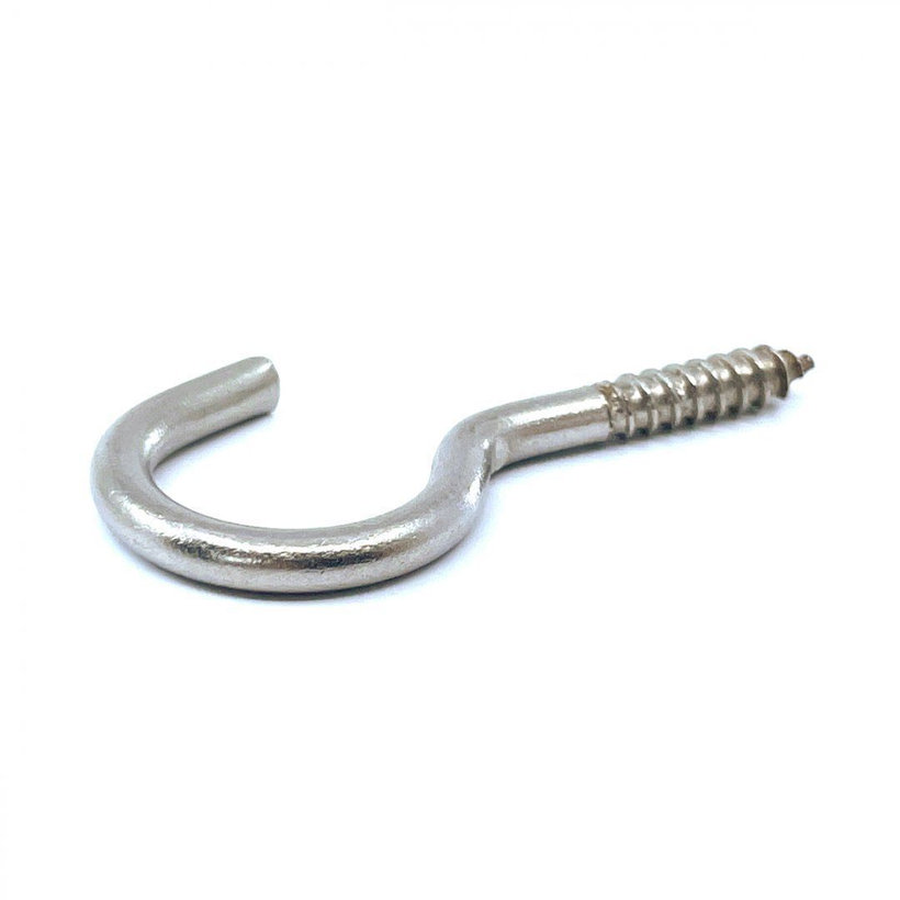 Nerezový hák s vrutem 60 mm