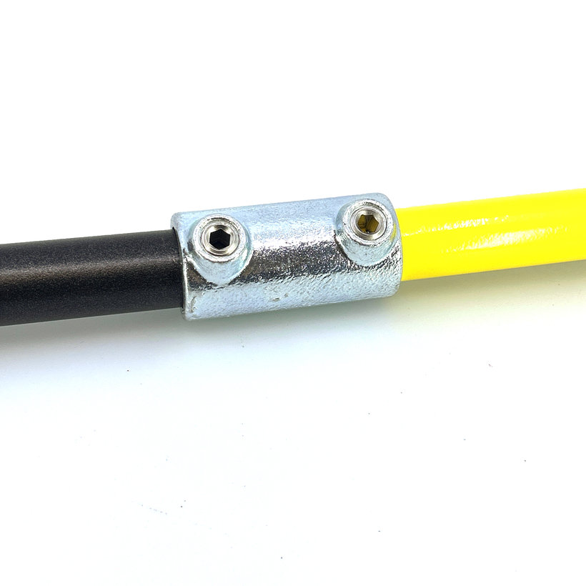 Trubkový konektor 27 mm - pozinkovaný