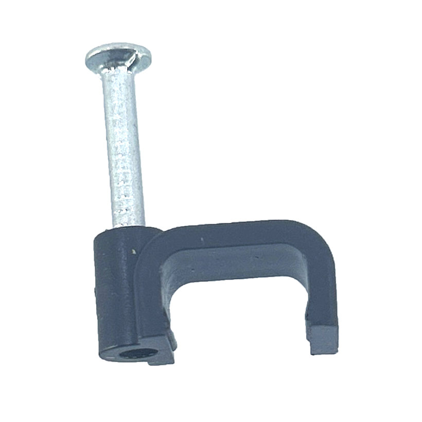 Kabelážní příchytka čtvercová černá 10mm