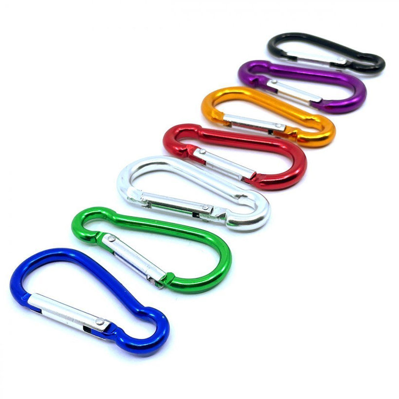 Karabina hliníková - modrá 6mm