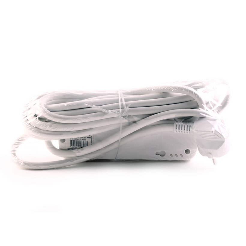 Prodlužovací kabel 16A bílý 3 zásuvky 3m 3G1,5