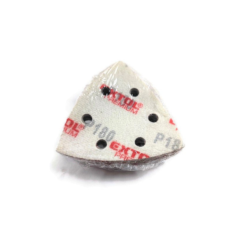 Brusný papír na suchý zip - trojúhelník 93mm P180 20ks