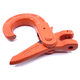 Samozajišťovací hák na řetěz s vidlicí tř 100 oranžový 8mm