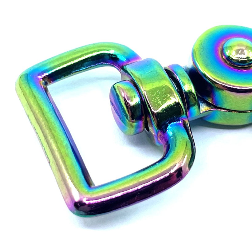 Karabina vypouštěcí duhová 59x20mm