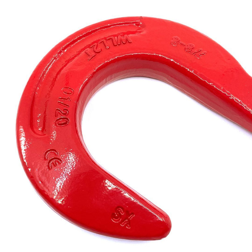 Slévárenský hák s okem tř 80 červený 10mm