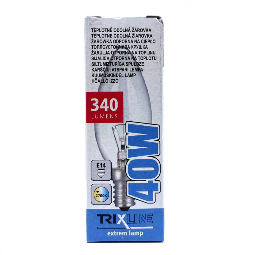 Průmyslová žárovka svíčková 40W E14