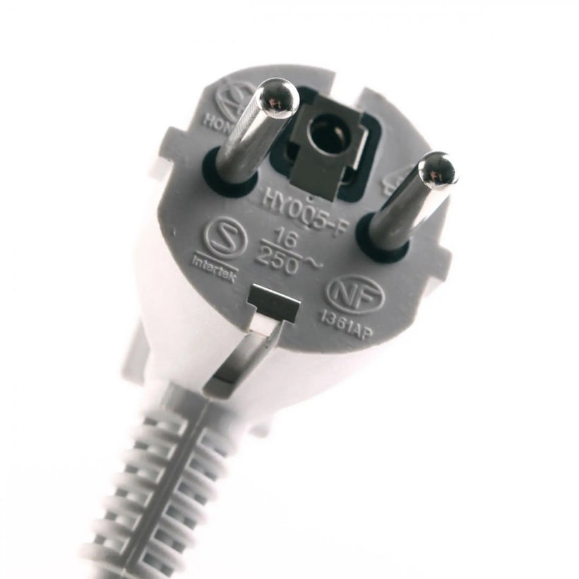 5 zásuvek 5m 3G1,5 Prodlužovací kabel 16A bílý s vypínačem