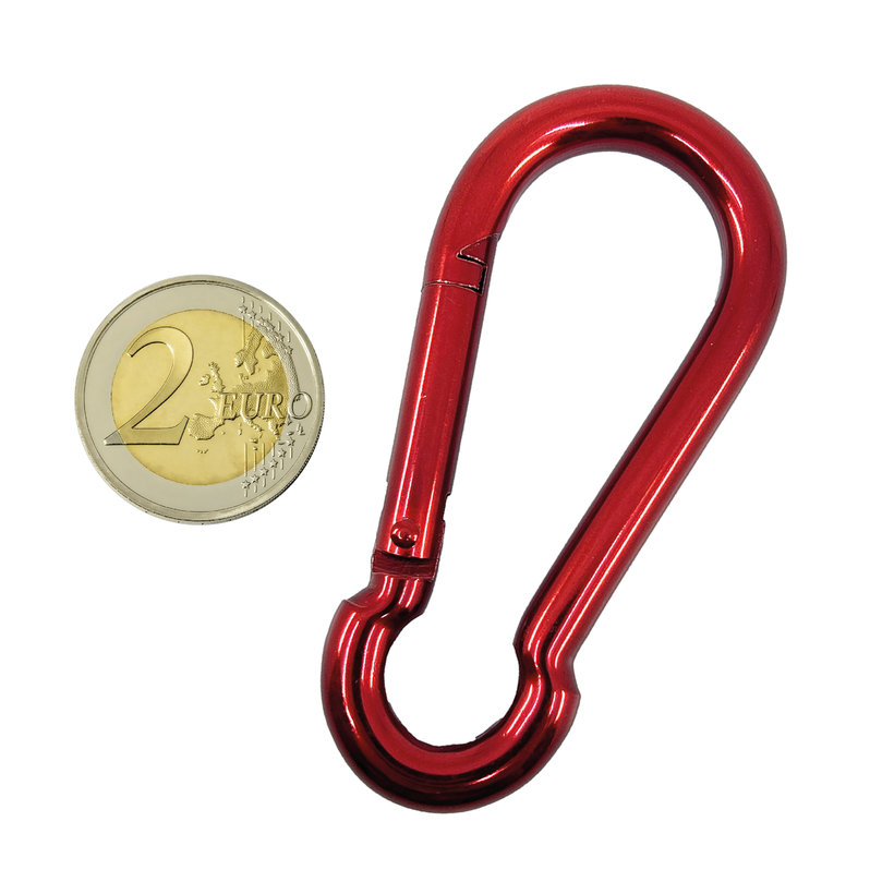 Karabina hasičská DIN 5299C červená 8mm