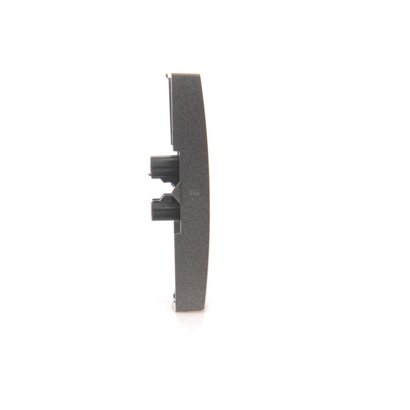 Kryt dvojitý pro spínače a tlačítka - černý matný