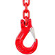 Řetězový závěs hák-hák tř 80 (4,5 m, 8000 kg, 16 mm)