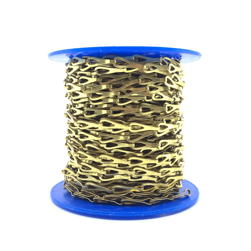 Řetěz patentní lesklá mosaz A 0,3mm