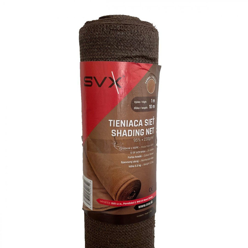 Stínící síť hnědá 95% - délka 25m - výška 2m