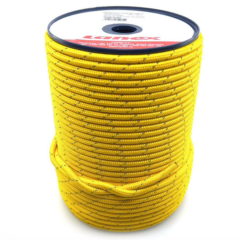 PPV šňůra pl.s.d. 10-100m 16pr. s reflexními prvky