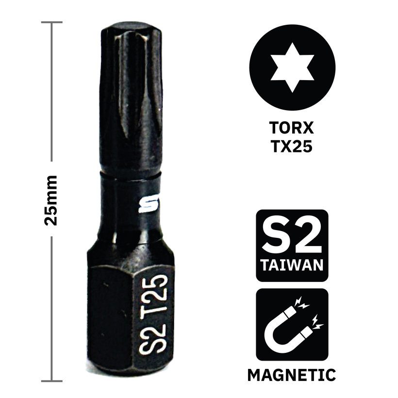 Bit magnetický TX25x25mm
