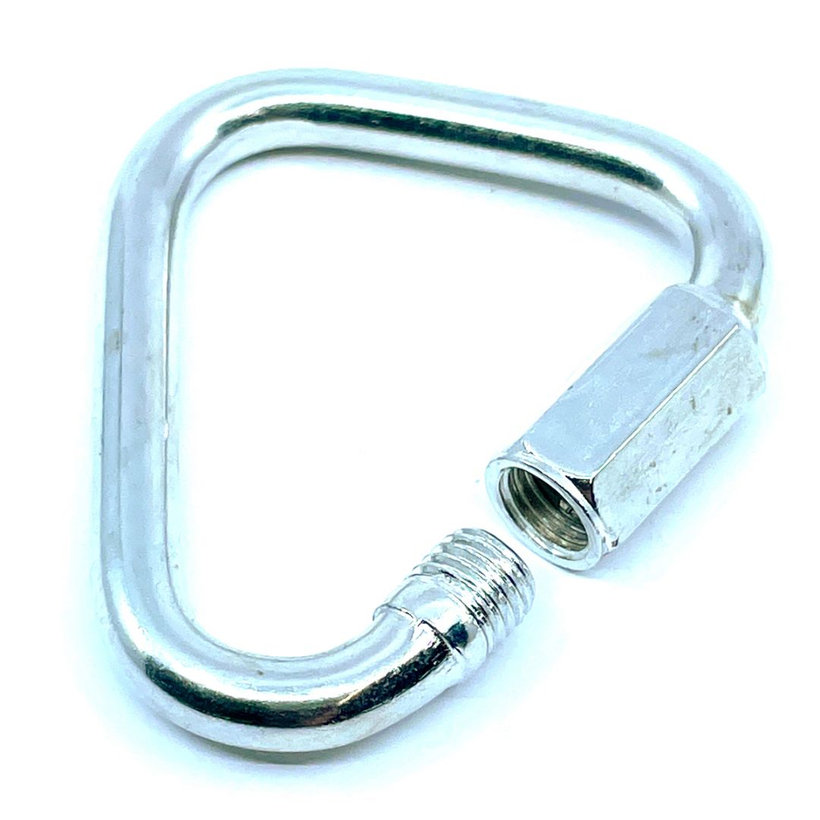 Karabina s maticí trojúhelníková pozinkovaná 4mm